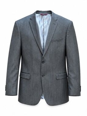 Prontomoda  Elite Linen Blend Sport Coat Blazer Gray 44R Italian Fabric